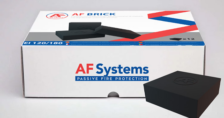 AF Brick di AF Systems: mattoncini in spugna poliuretanica intumescente
