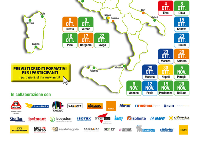 Previsti crediti formativi per i partecipanti. Registrazioni sul sito anit.it