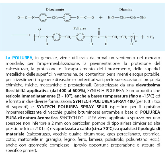 Membrana liquida, bicomponente, elastica, in poliurea pura SYNTECH POLIUREA