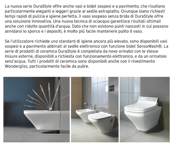 DuraStyle, il nuovo standard nel bagno