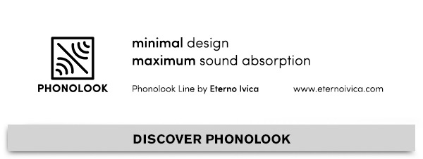 Minimal design, maximum sound absorption. Discover Phonolook