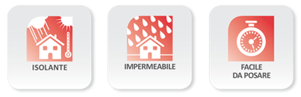 ISOLANTE, IMPERMEABILE, FACILE DA POSARE