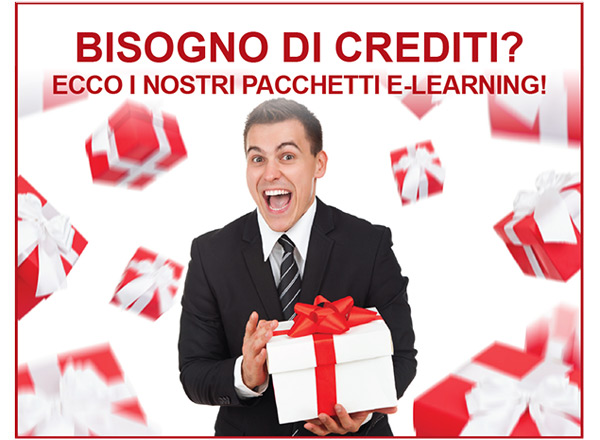 Bisogno di crediti? Ecco i nostri pacchetti e-learning!