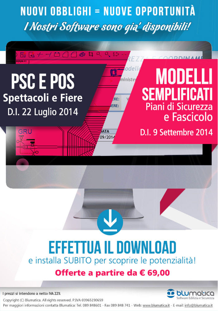 Modelli Semplificati e Spettacoli e Fiere: il Software Blumatica c'è