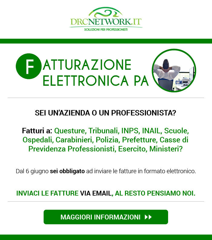 Fatturazione elettronica alla pubblica amministrazione