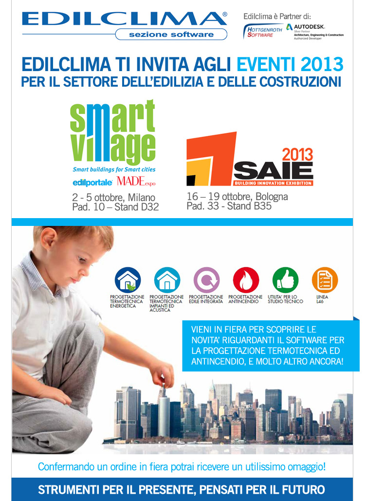 Edilclima ti invita a scoprire novità e promozioni MADE/SAIE 2013