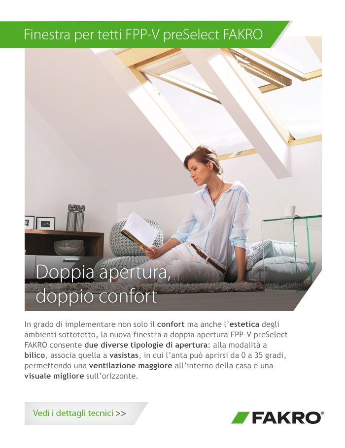 Nuova finestra per tetti FPP-V preSelect FAKRO