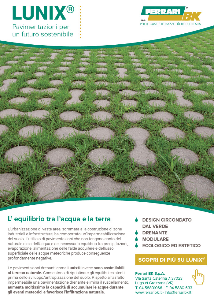 Lunix: la pavimentazione verde ad alta stabilità