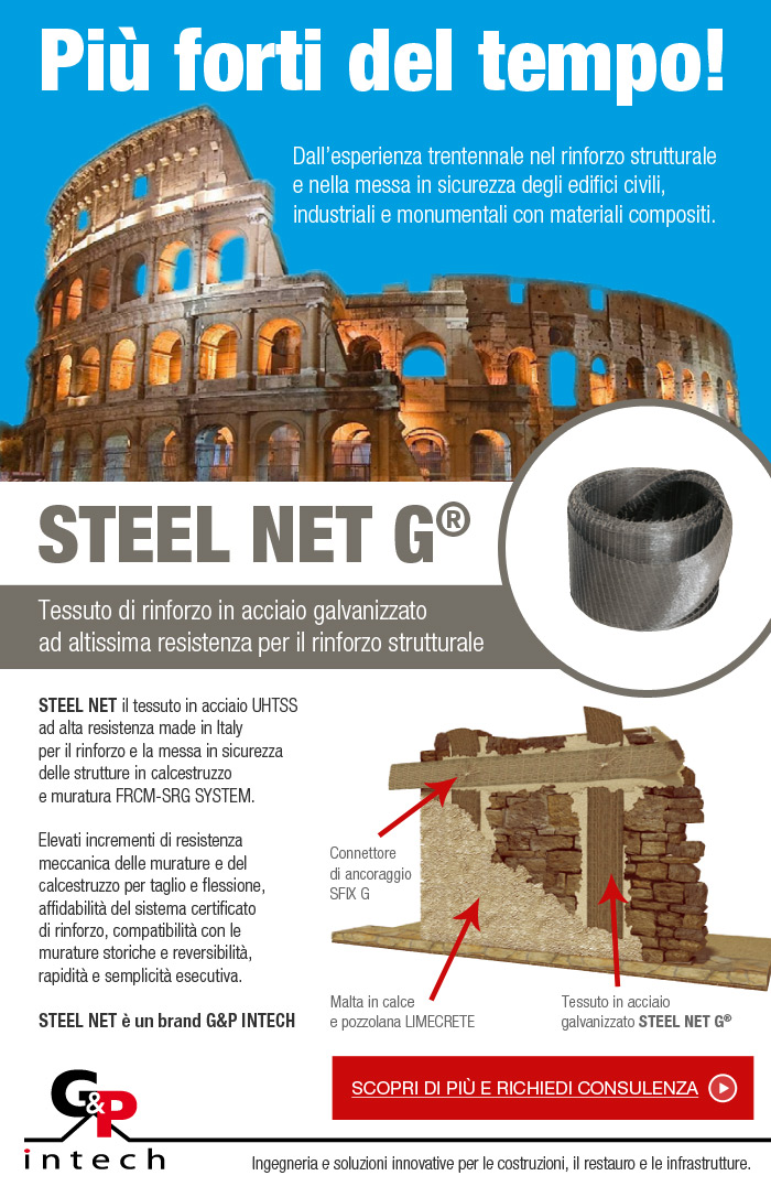 STEEL NET G Più Forti del tempo - Rinforzo Murature