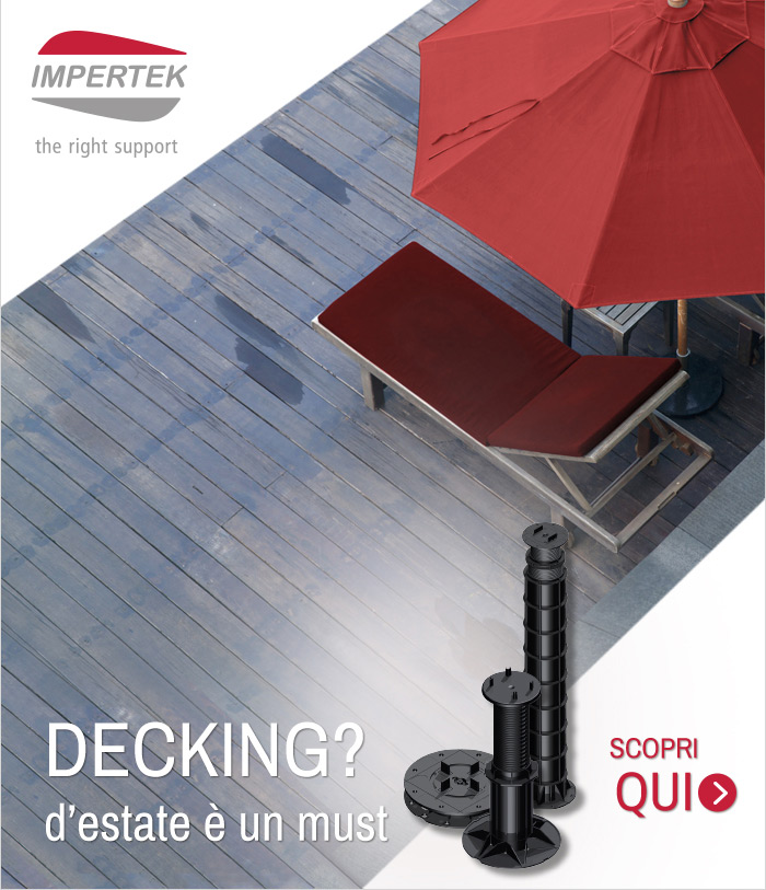 IMPERTEK, il supporto giusto per pavimentazioni esterne e decking