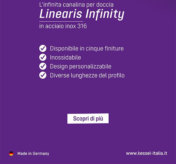 Linearis Infinity in acciaio inox 316. Scopri di più