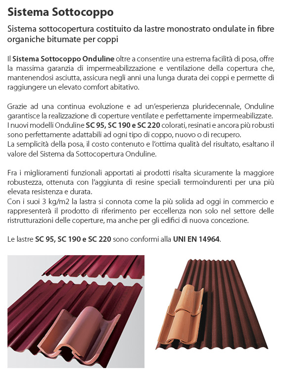 SOTTOCOPERTURA ONDULINE® Under-tile system By ONDULINE ITALIA