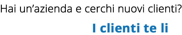 Hai un'azienda?