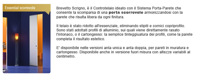 Essential scorrevole