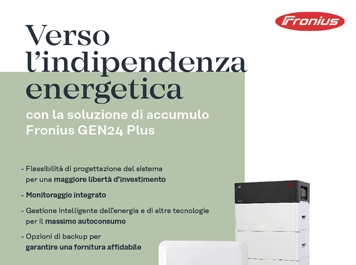 Verso l'indipendenza energetica con la soluzione di accumulo Fronius GEN24 Plus