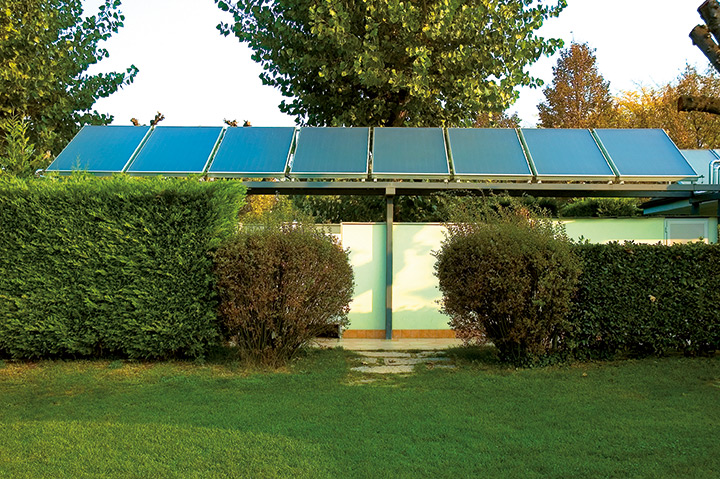 Collettori solari piani con telaio in alluminio