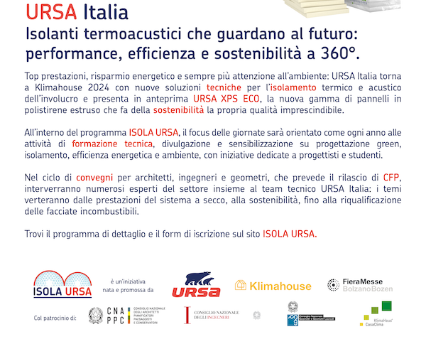 Ursa Italia. Isolanti termoacustici che guardano al futuro: performance, efficienza e sostenibilità a 360°