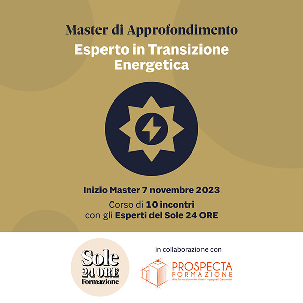 Master di approfondimento Esperto in Transizione Energetica